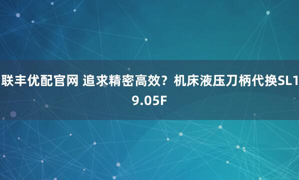 联丰优配官网 追求精密高效？机床液压刀柄代换SL19.05F